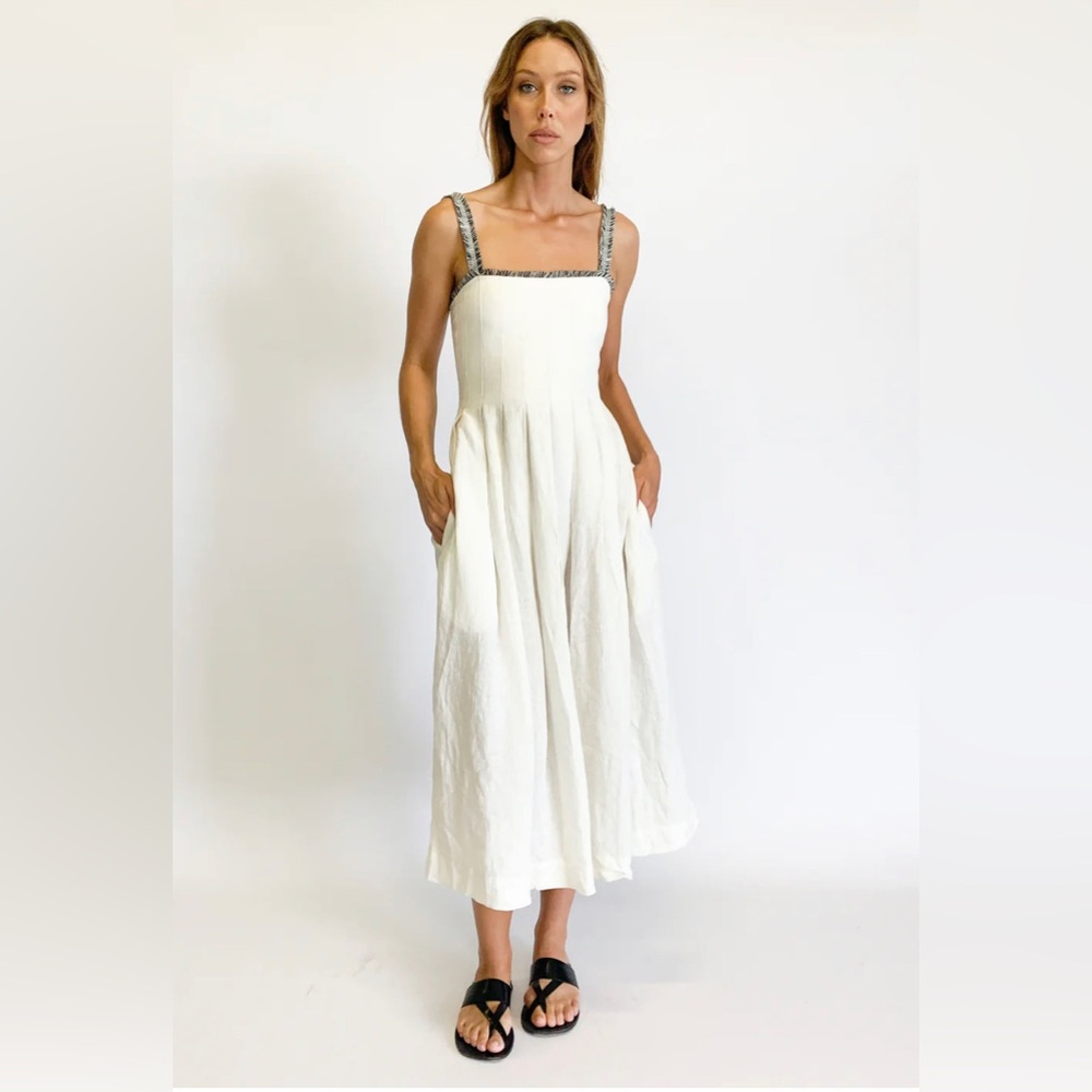 New Three Graces London 100% European Linen Dress UK size 10